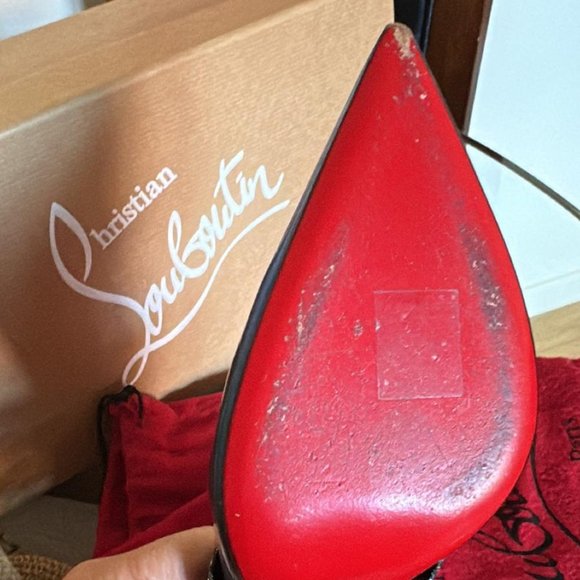 Christian Louboutin Sharpstagram crossover metallic patent leather pumps - Picture 8 of 9